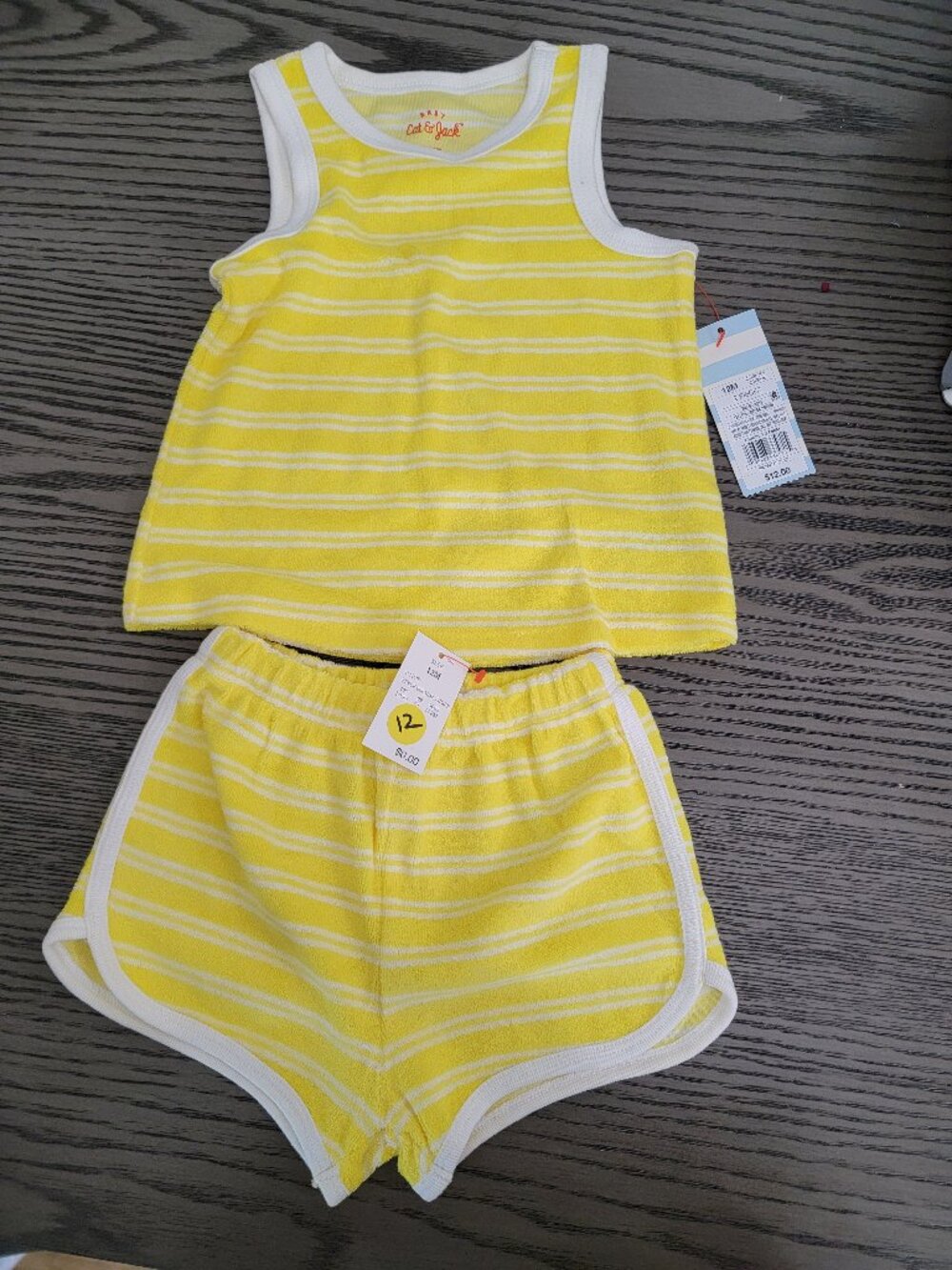 Baby 2pc Terry Tank Top & Bottom Set
